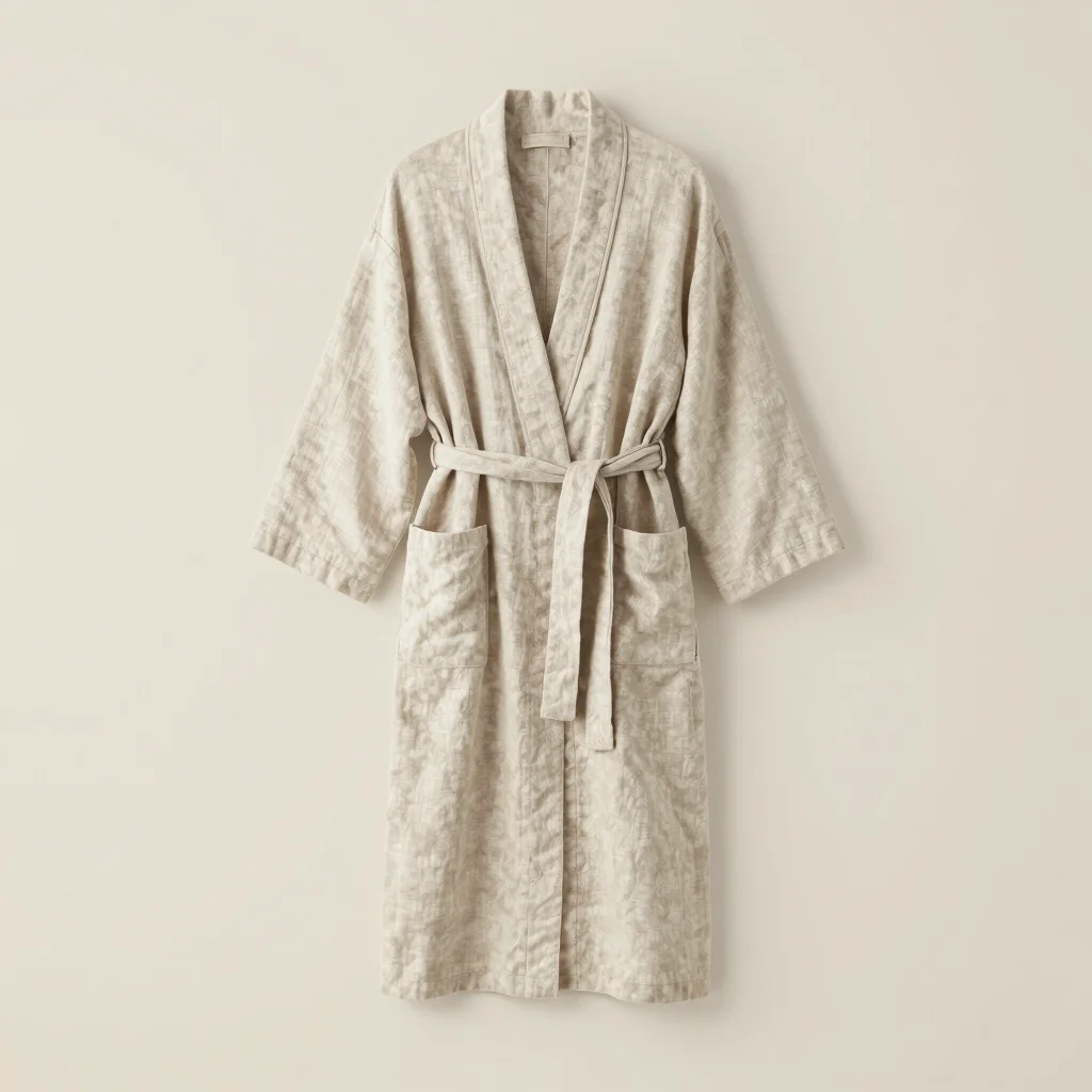 Washed Linen Morning Robe
